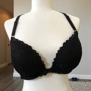 PINK black racer back bra